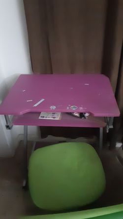 Desk and chair