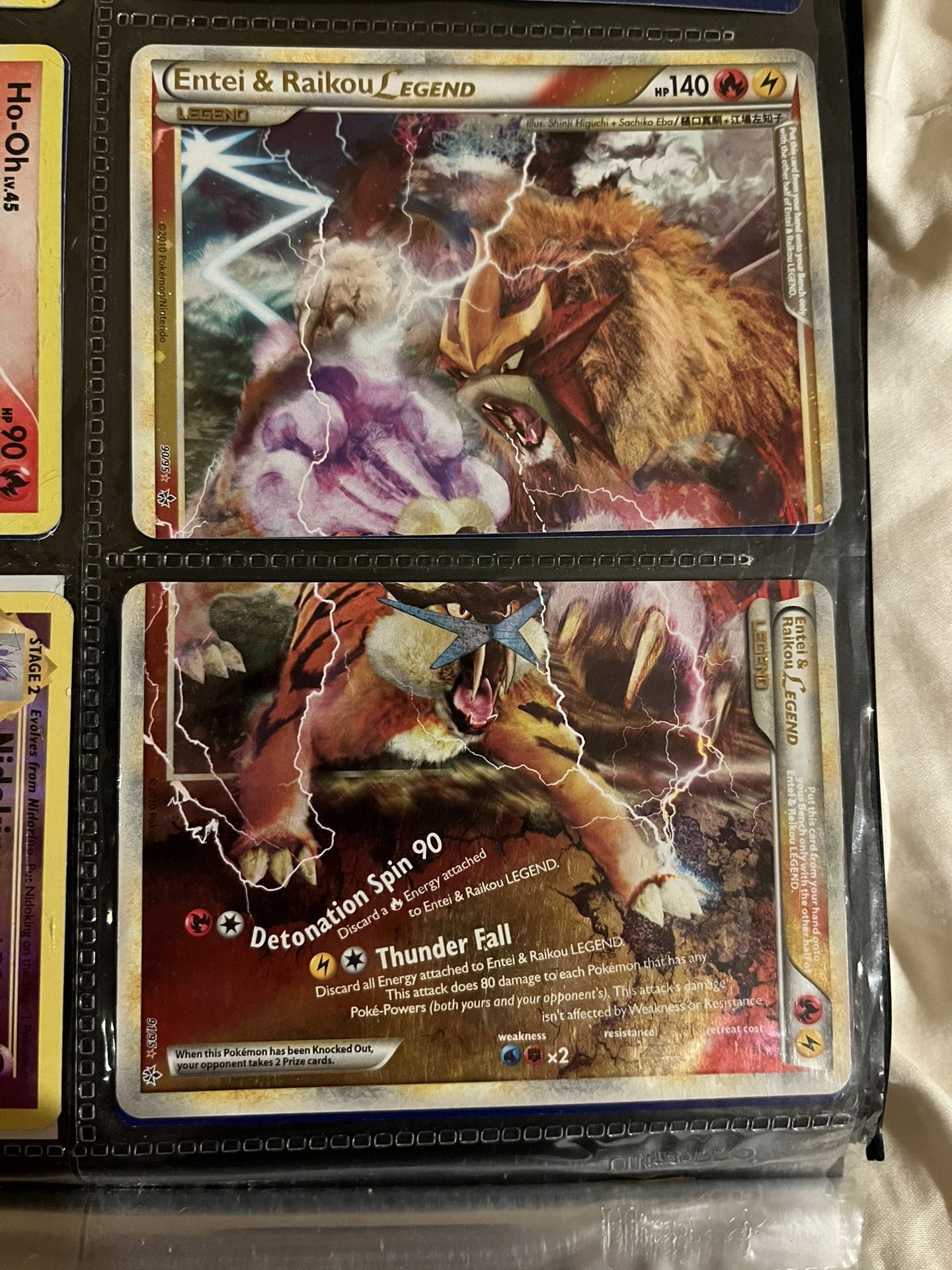 pokemon+entei+and+raikou+legend+card