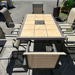 Beautiful Outdoor Table With Chairs 