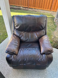 Brown Leather Recliner