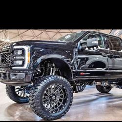 24x14 Tis OffRoad 547BM Black Milled 8x170 Wheels F250 Set Of 4 / FINANCING AVAILABLE