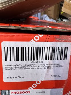 Hudraulic power steering rack and pinion for honda accord 2012