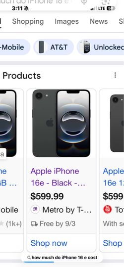 iPhone 16 E