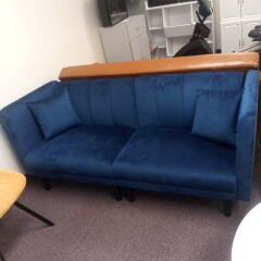 Blue Velvet Futon 