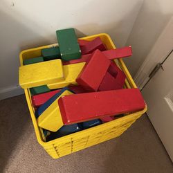 Heavy Wood Building Blocks 