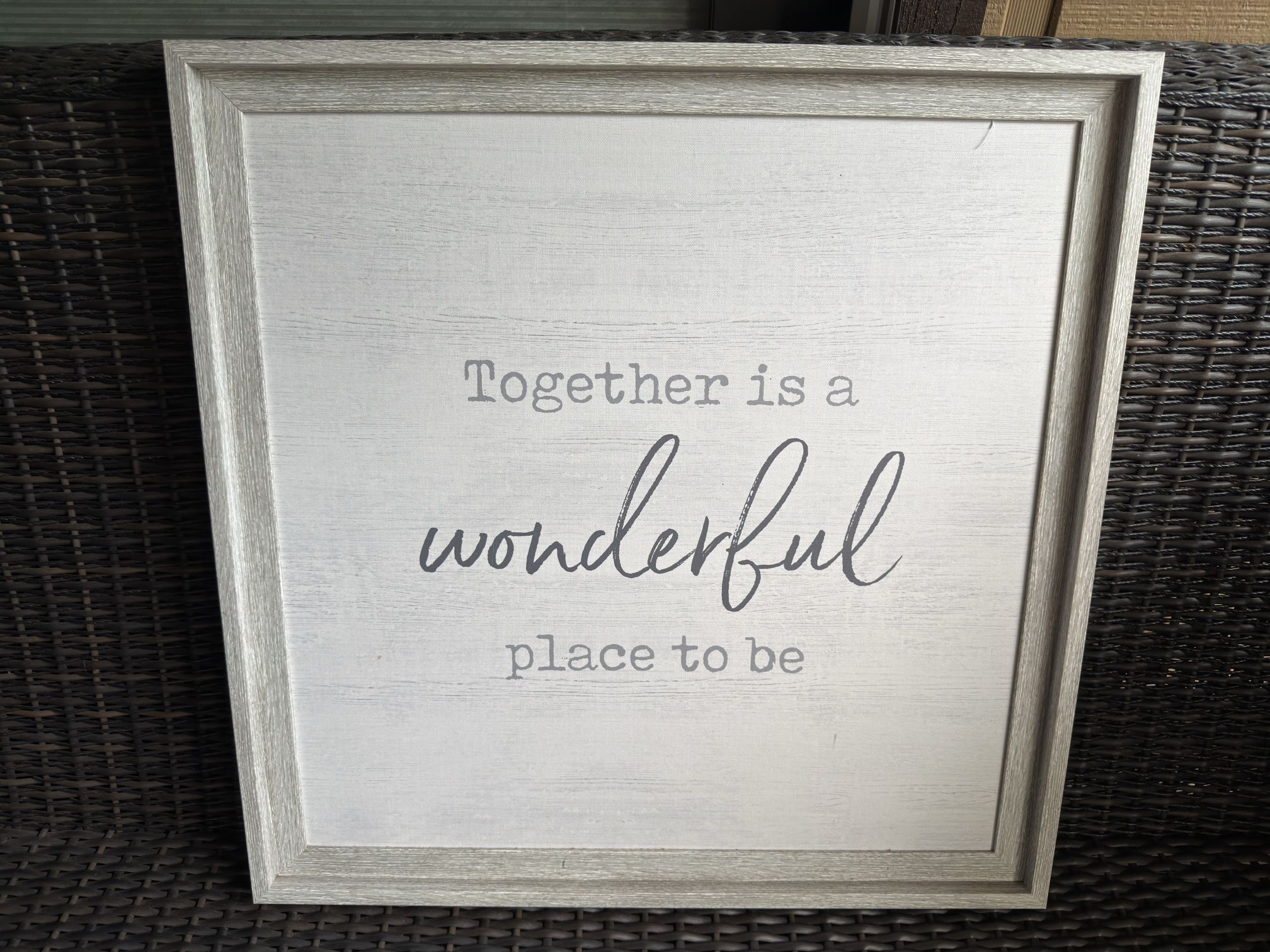Together is a Wonderful place to be 17x17