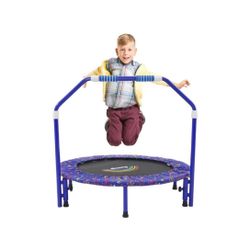 Trampoline for Toddlers 36Inch Mini Trampoline for Kids Adjustable Handrail (V060)