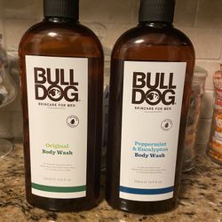 Set of 2 bull dog skincare for men•BODY WASH•original & peppermint scent•500ml•all for $10