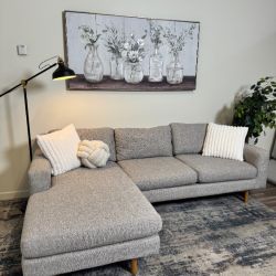 FREE DELIVERY West Elm Gray Sectional Couch