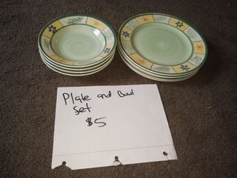 Plate and bowl set