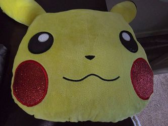 Pikachu head pillow