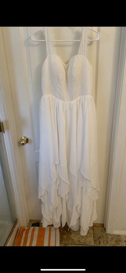 Beautiful Chiffon Strap off shoulder Ivory wedding dress