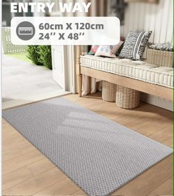 Luxury Door Mat Entryway Rugs Indoor, Low Pile, Heavy-Duty, Easy Clean, 24"x47" Indoo