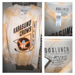 HAIKYU BoxLunch Exclusive KARASUNO CROWS L/S Shirt (Size Medium) NWT