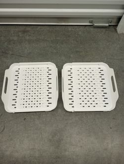 Expandable multi Function Draining Tray With Handles Cella