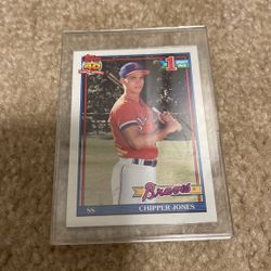 Topps 1991 Chipper Jones Atlanta Braves #333 Baseball Card