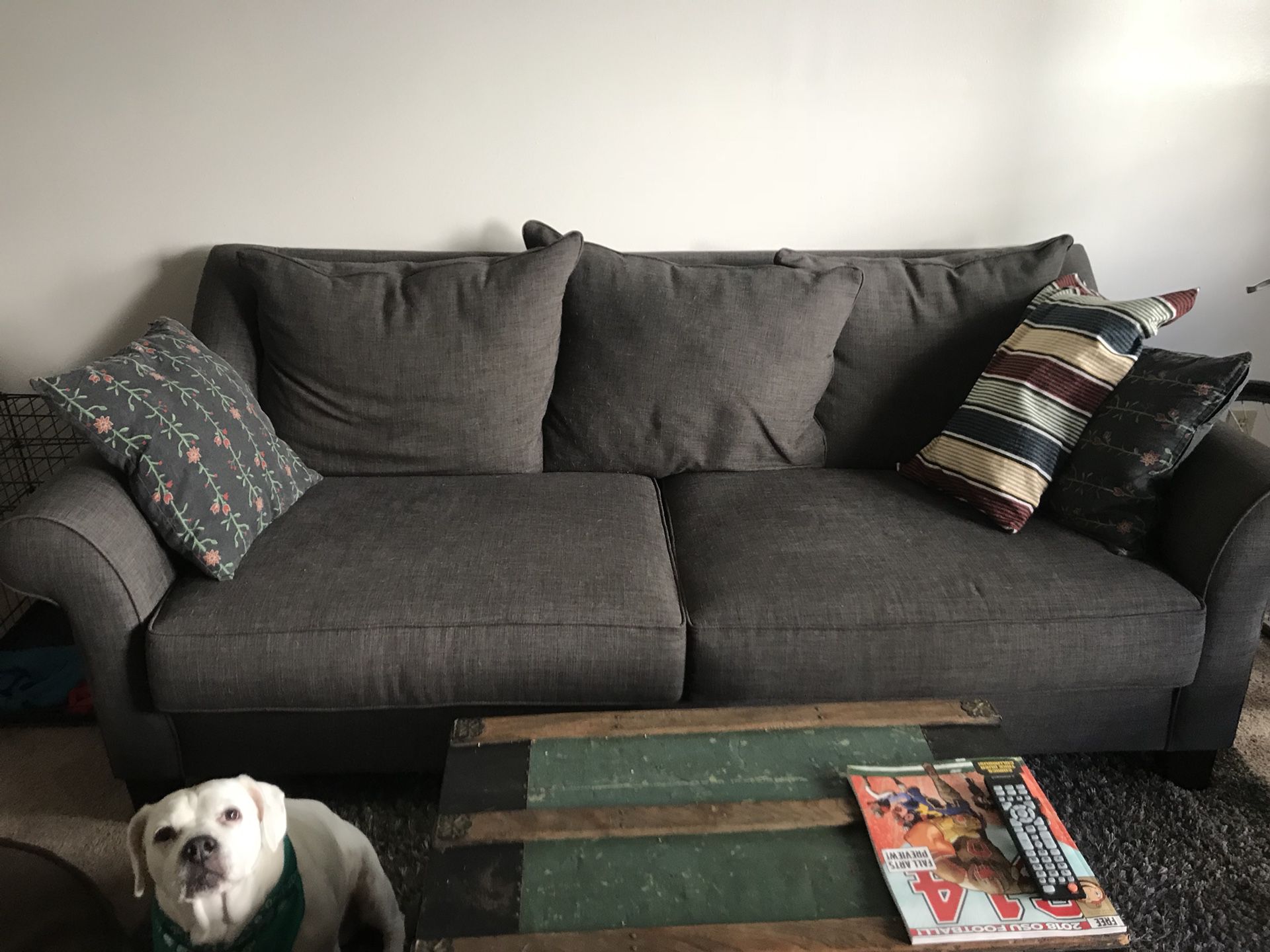 Value City Grey Couch