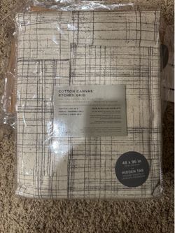 West Elm Cotton Canvas Curtains