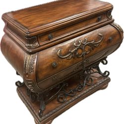 Ambella Home Collection Bombe Carved Chest