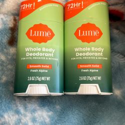 2 Lume Whole Body Deodorant Fresh Alpine Fragrance 