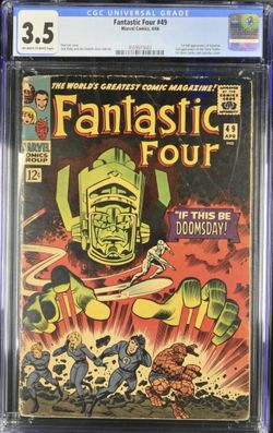 Fantastic Four #49 - CGC 3.5 - Off-White to White - 1st full Galactus