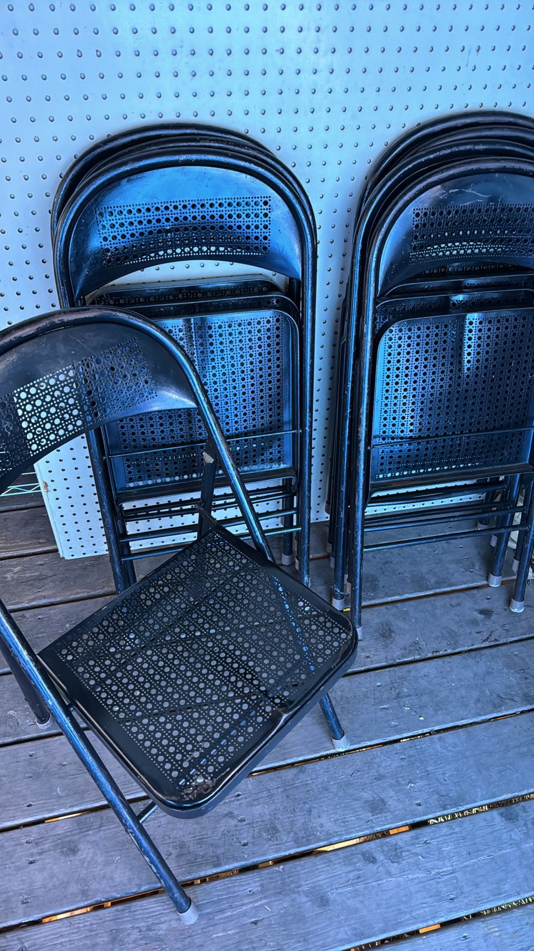 Mcm metal folding chairs 8(read ad before messaging)