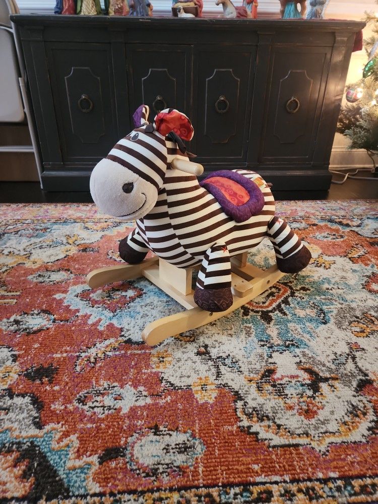 Rocking Horse Zebra For Babies