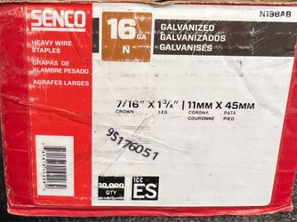 Se con Heavy wire staples 16 GA GALVANIZED    7/16" Х 1¾" | 11мм X 45мм