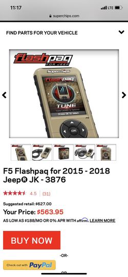 Superchips Flashpaq For 2015-18 Jeep Wrangler Jk