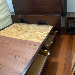 Queen Bed Frame Only. Nightstands Sold Already. 