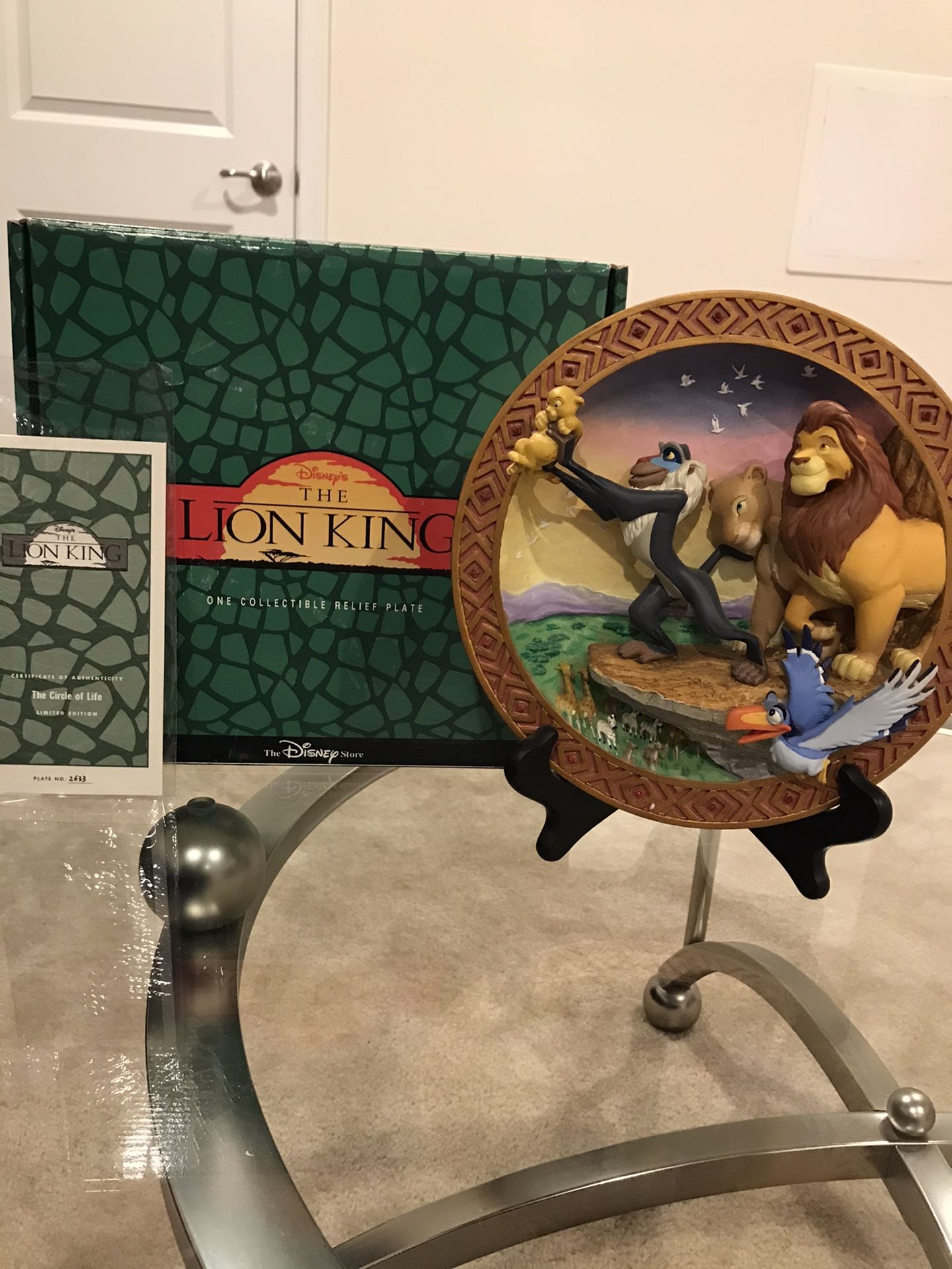 Disney’s Collectible LION KING Rare 3D plate