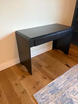 New Modern Black Wood Desk