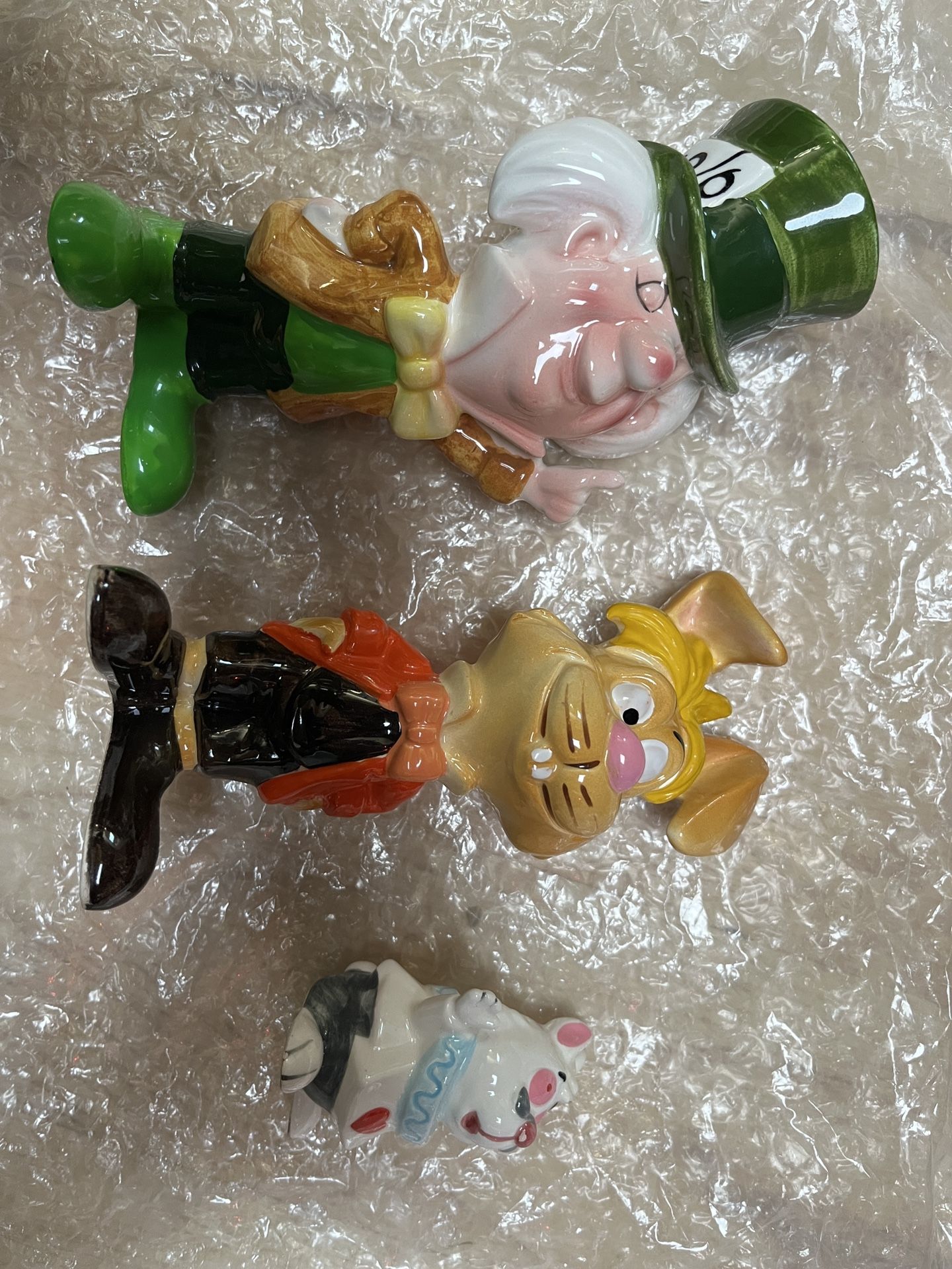 Alice In Wonderland Ceramics Set Of 3 Made In Japan