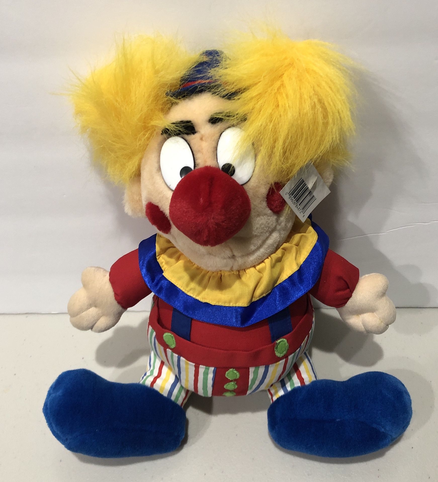 Vintage Circus Clown 13” Plush Toy Doll