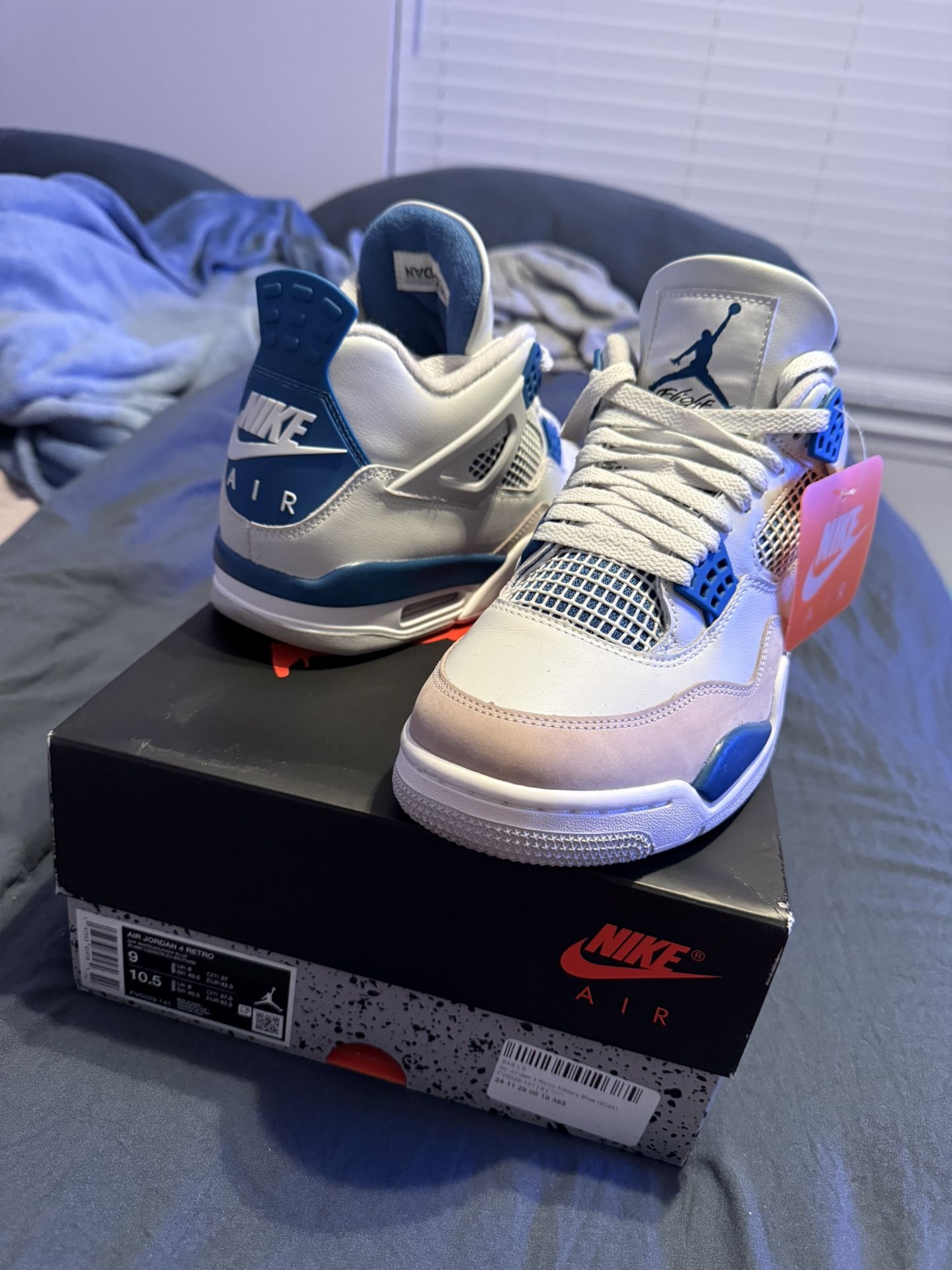 Air Jordan 4s Military Blue Men Sz 9