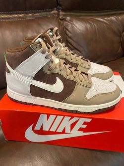 10.5 Nike Dunk High Light Chocolate