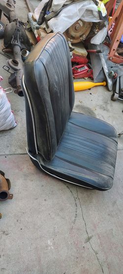 70 chevelle Vintage Black Vinyl Car Bucket Seat