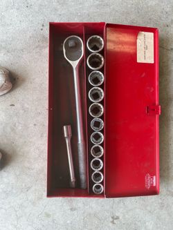 Proto Socket Set 7/8”-1 1/2”, 3/4 drive