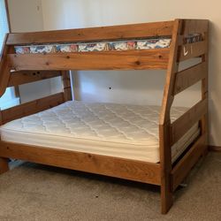 Trendwood Pine Full/twin Bunk bed With Stairs 