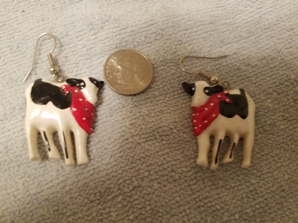 Cow Earrings