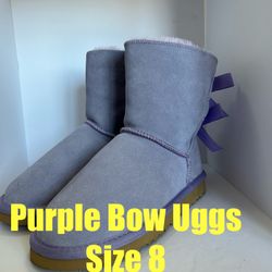 Purple Ugg Boots Size 8 New 