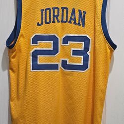 Michael Jordan Jersey #23 Laney High School Basketball Yellow