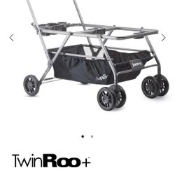 Joovy Twin Car Seat Stroller With Chicco Adapter 