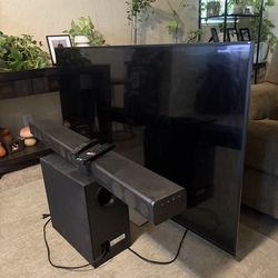 Sony 65" TV  (XBR-65X850D) & Samsung Sound Bar w/Subwoofer (HW-K850)