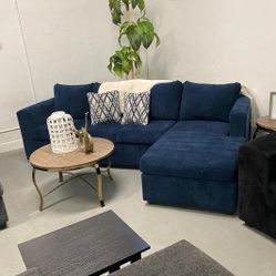 Blue Sectional With Ottoman Brand New ¡¡NOW IN STOCK!!