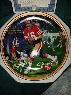 The catch. SF 49er collector's plate