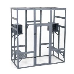 Walk-In Wooden Cat Enclosure