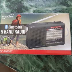 Supersonic  Bluetooth 9 Band  Radio
