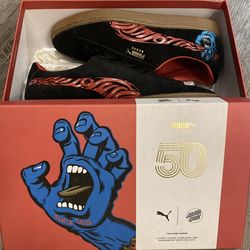 Size 10.5 - PUMA x Santa Cruz  Classic Suede 50 Screaming Hand