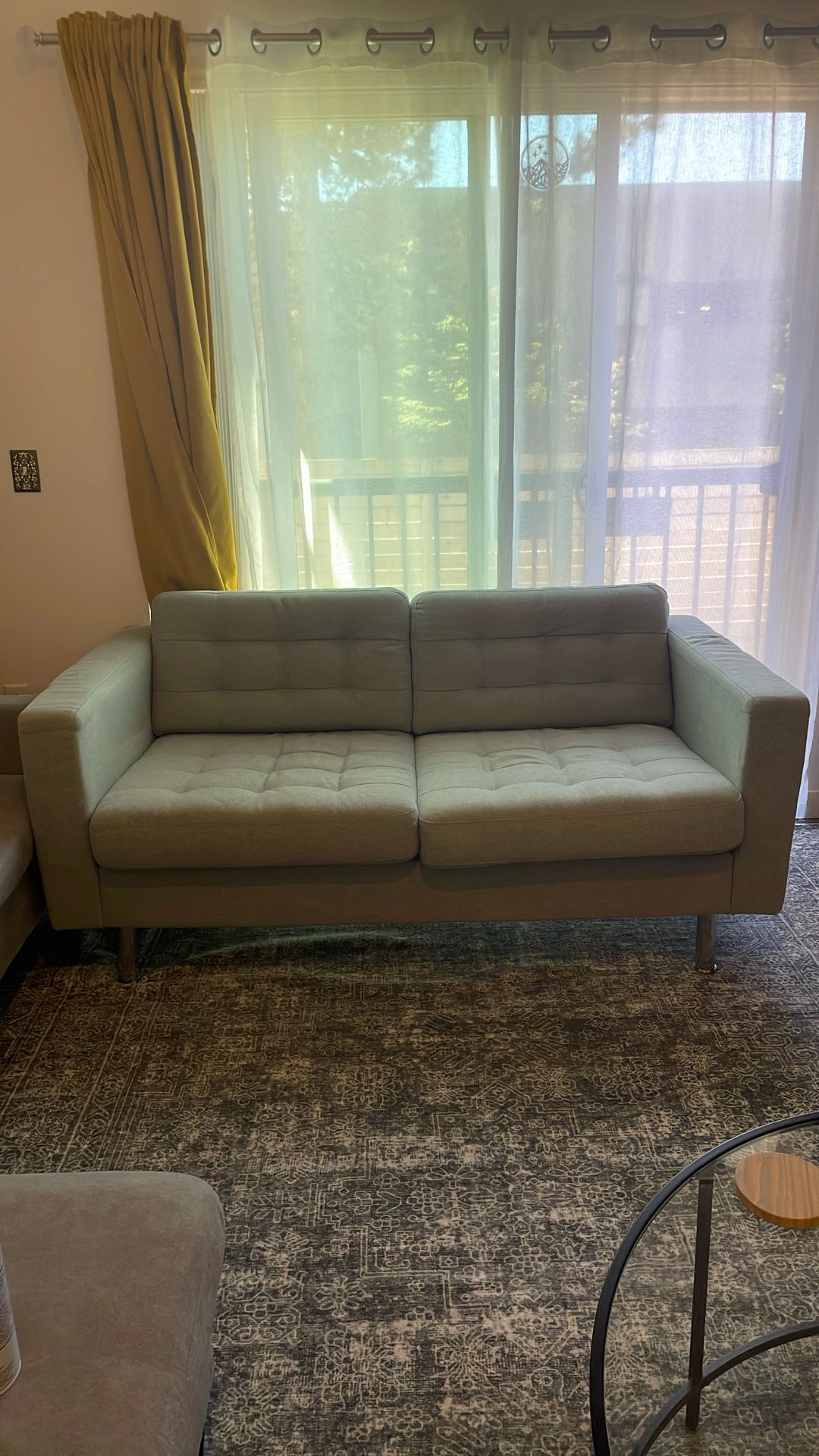 Teal Loveseat